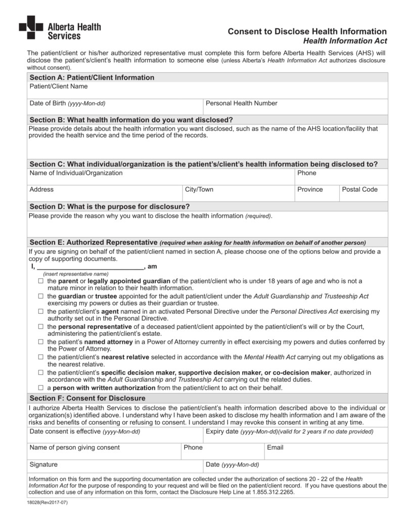 FREE 13 Health Information Forms In MS Word PDF