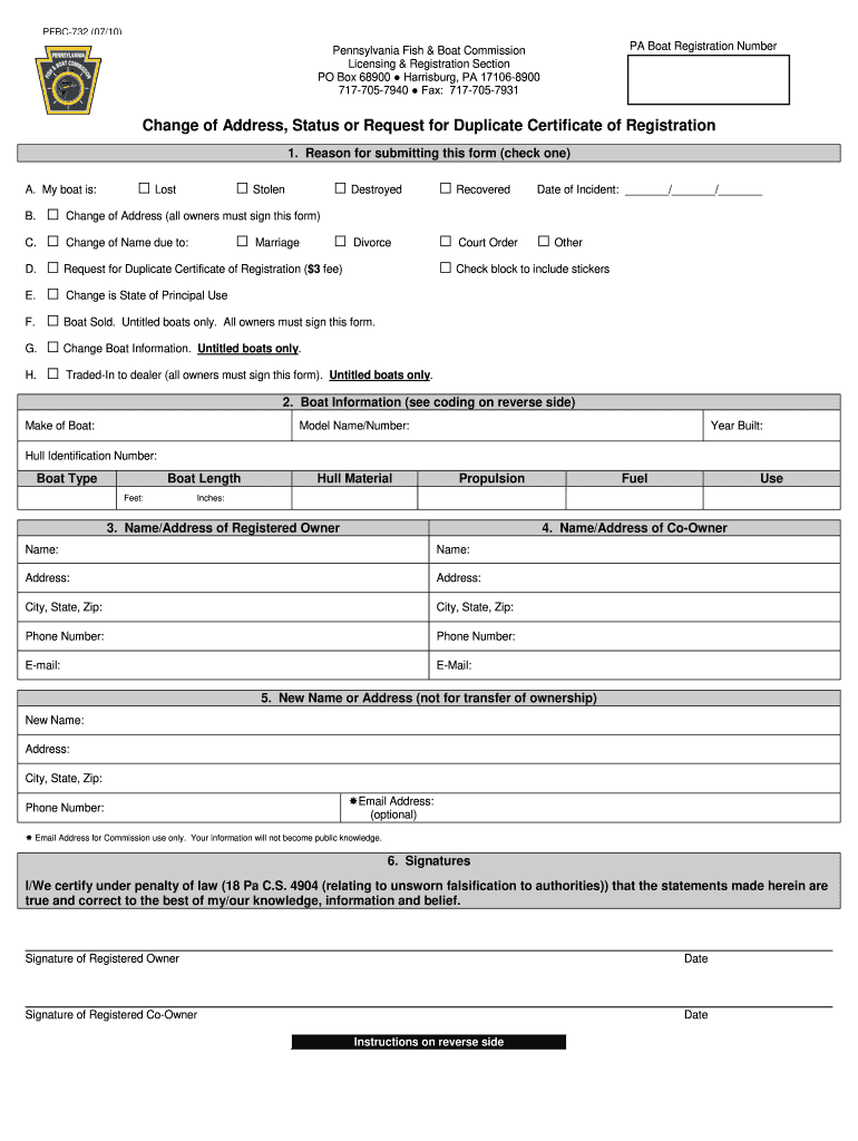 Pa Certificate Registration Templates For Name Change Fill Online