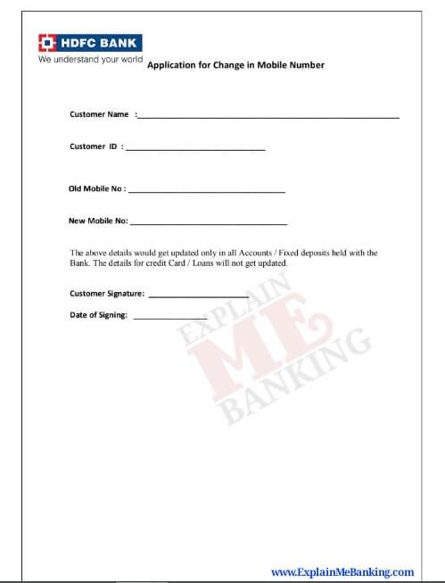 Pin On Bank Form Download PDF