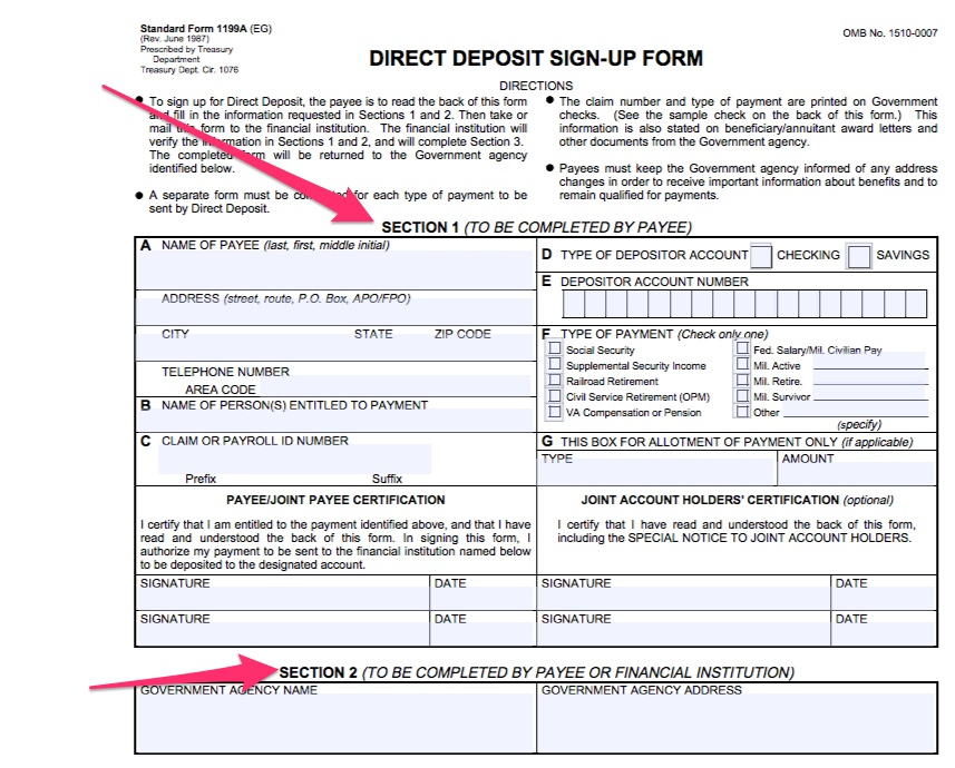 Social Security Direct Deposit Form Direct Express Card Help